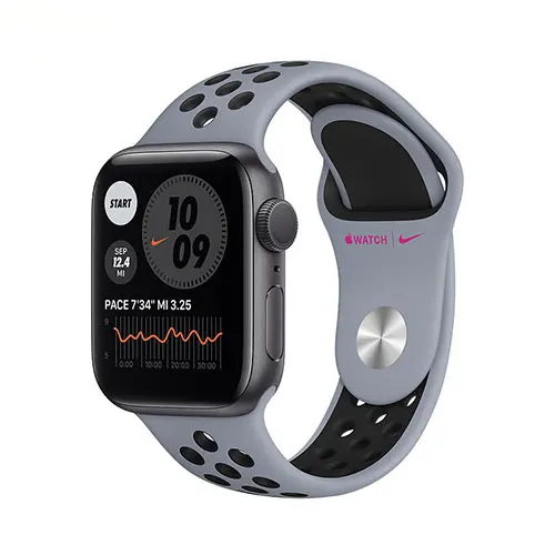 ساعت هوشمند اپل واچ سری 6 مدل 40mm Space Gray Aluminum Case with Nike Sport Band