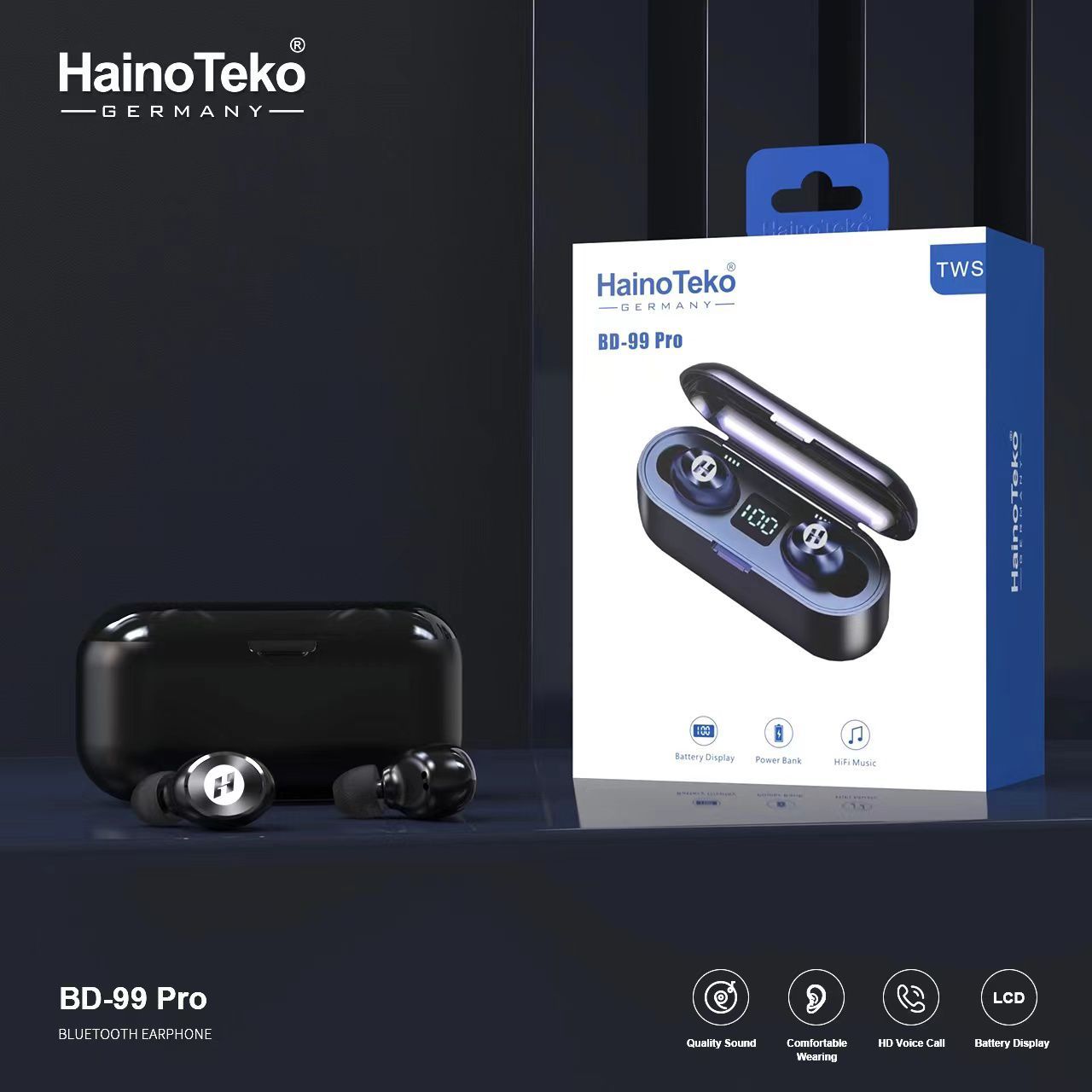 هندزفری بلوتوثی هاینو تکو مدل Haino teko BD-99 Pro